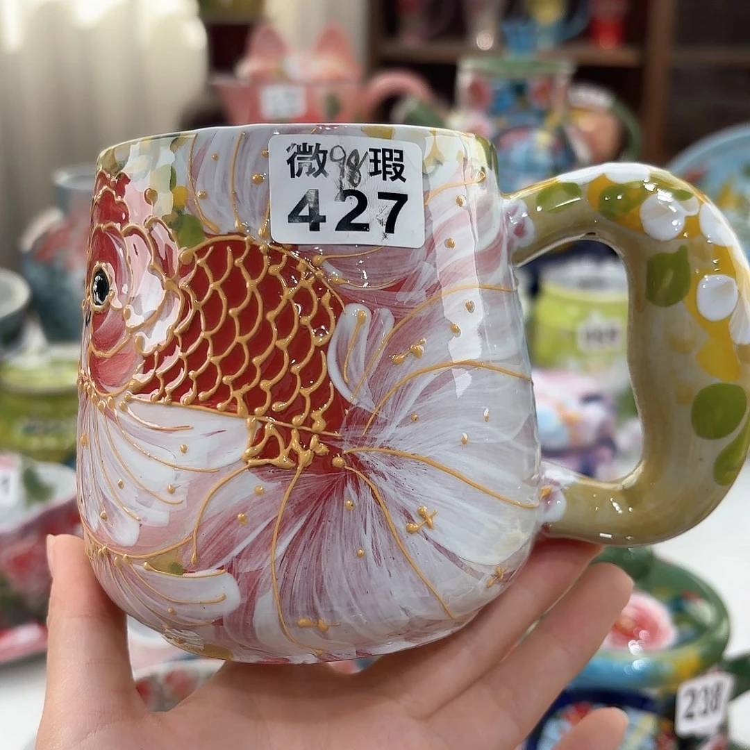 景德镇手绘高温釉下彩陶瓷茶具