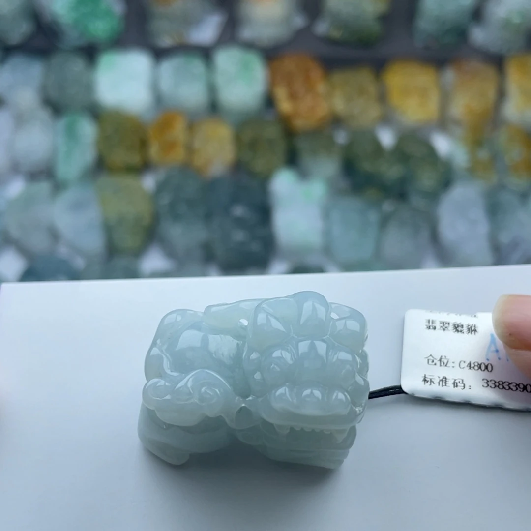 翡翠未镶嵌颈饰貔貅