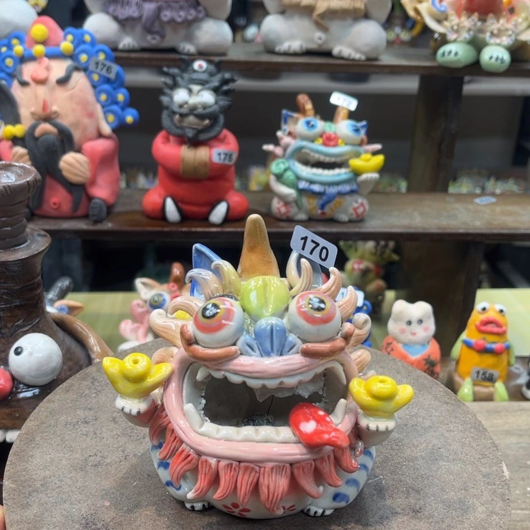 陶瓷纯手工抽象陶瓷摆件170