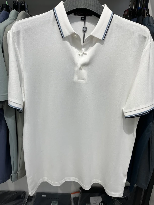 夏季男商务休闲Polo衫常规纯色25702