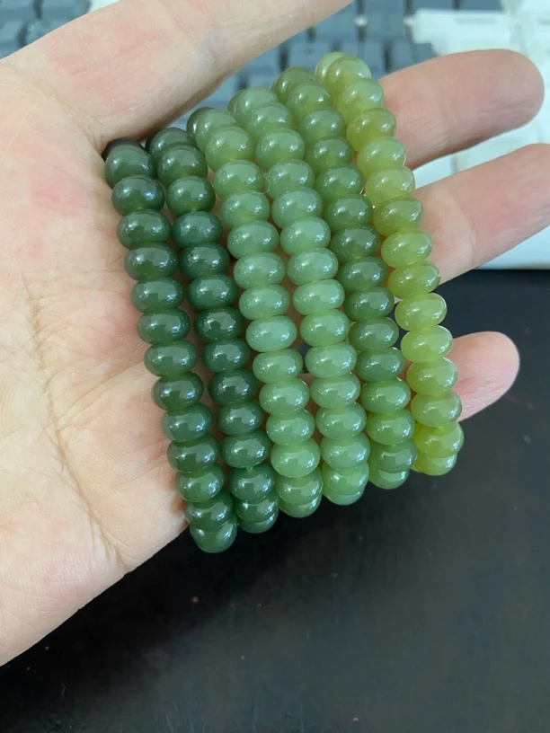 新疆和田玉若羌黄口料手串多样性拍一发一件