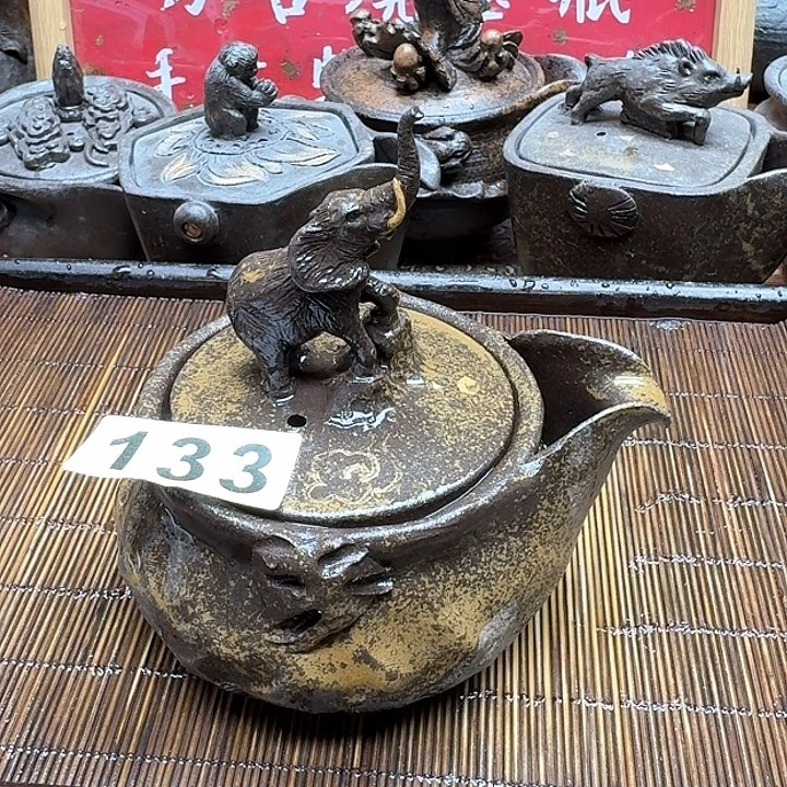 纯手工制作粗陶茶具