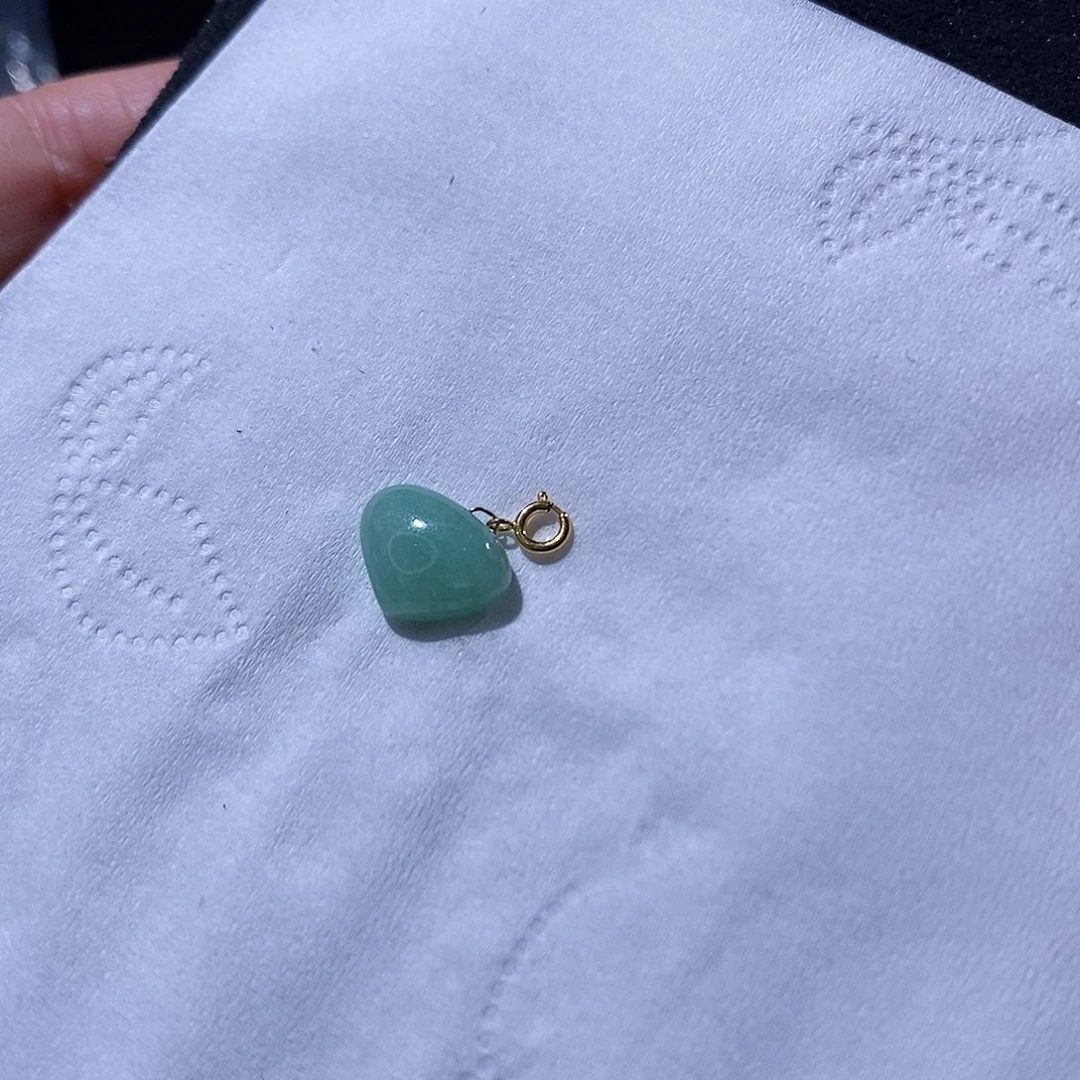 翡翠吊坠(不含链)足银镶嵌