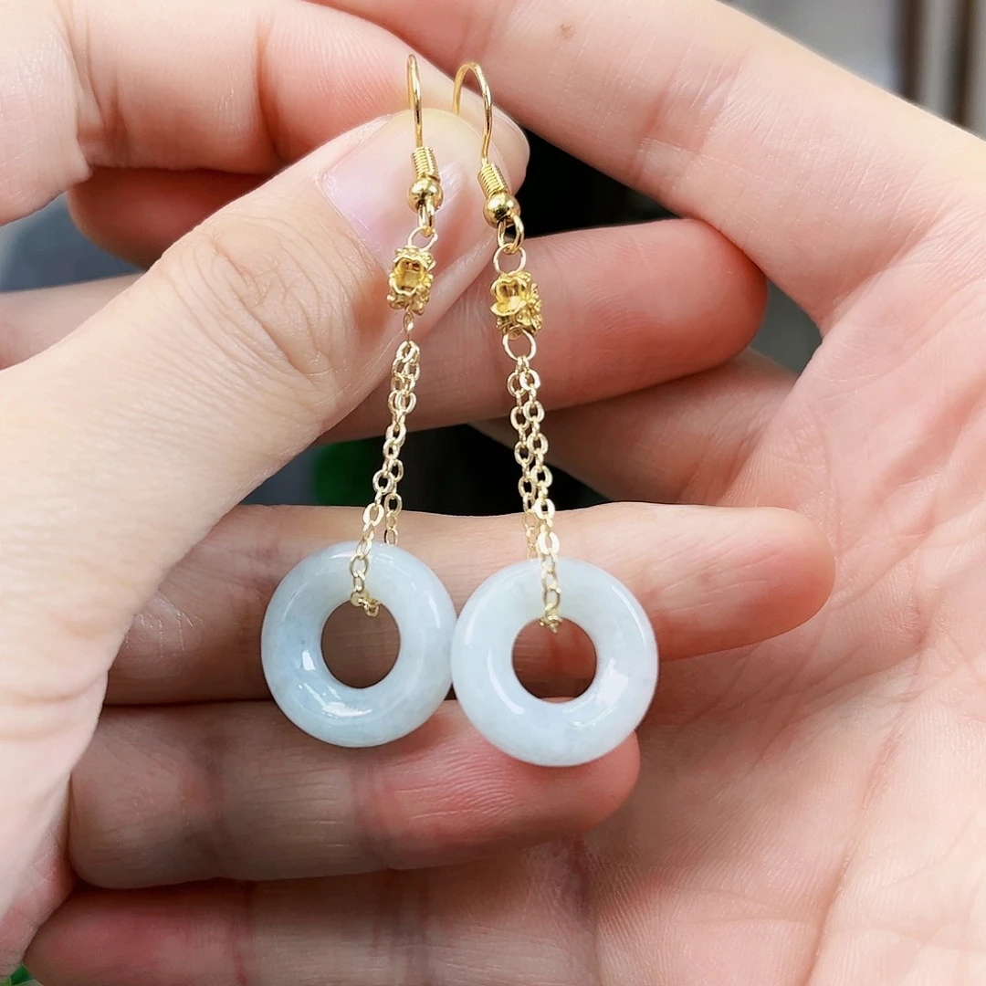 翡翠耳饰未镶嵌耳饰