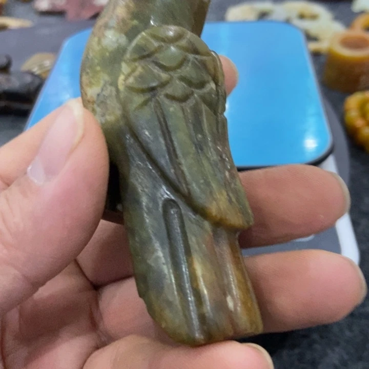 白玉菩提吊坠摆件