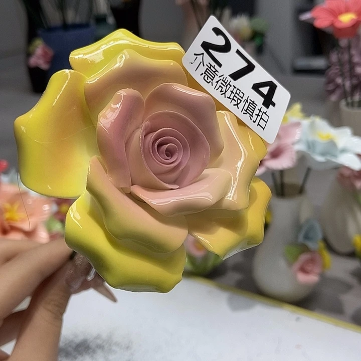 陶瓷纯手工捏花设计