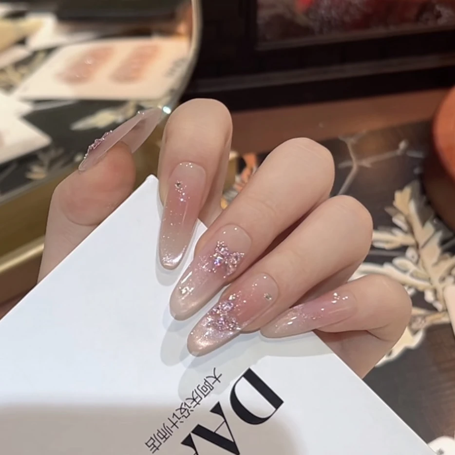 【紫蝶】纯手工制作可拆卸穿戴甲10片