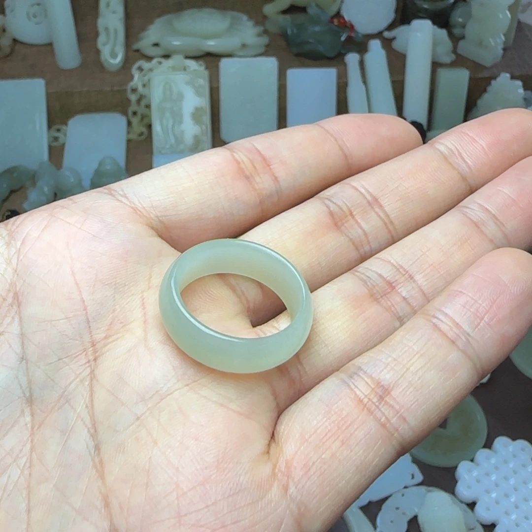 和田玉未镶嵌挂件用****1戒20