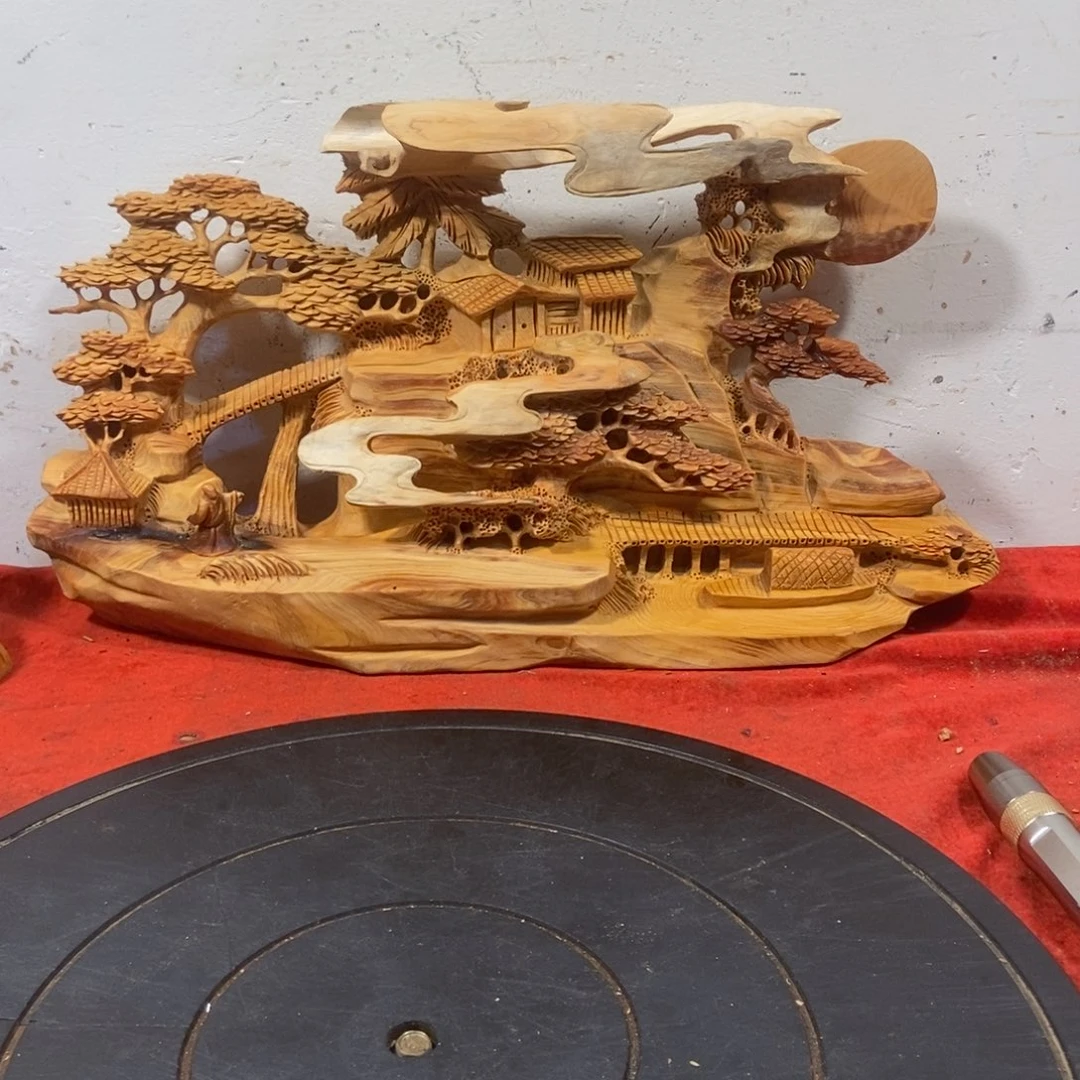 柏木（崖柏）崖柏摆件（精品山水