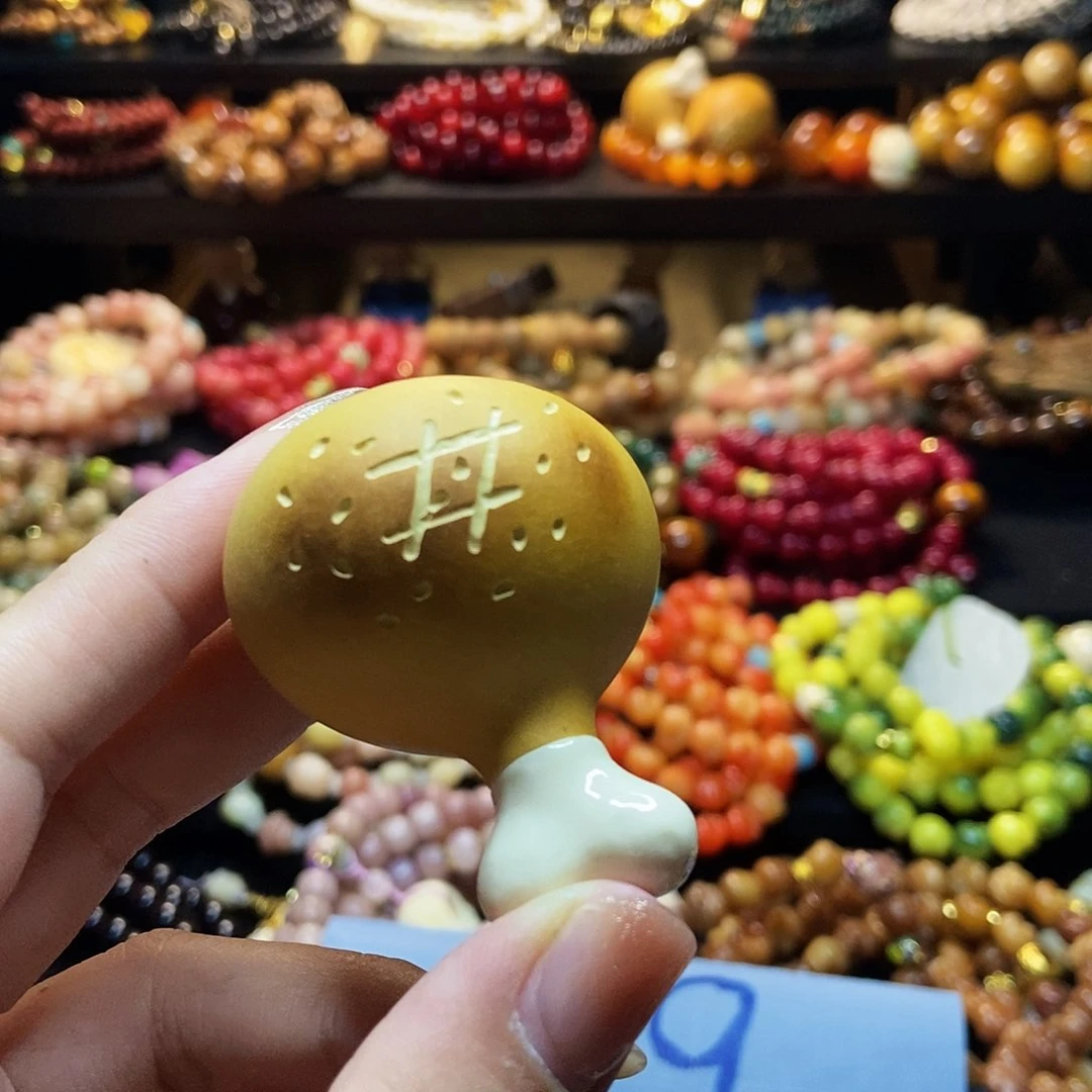 白***灵佛心果吊坠菩提果