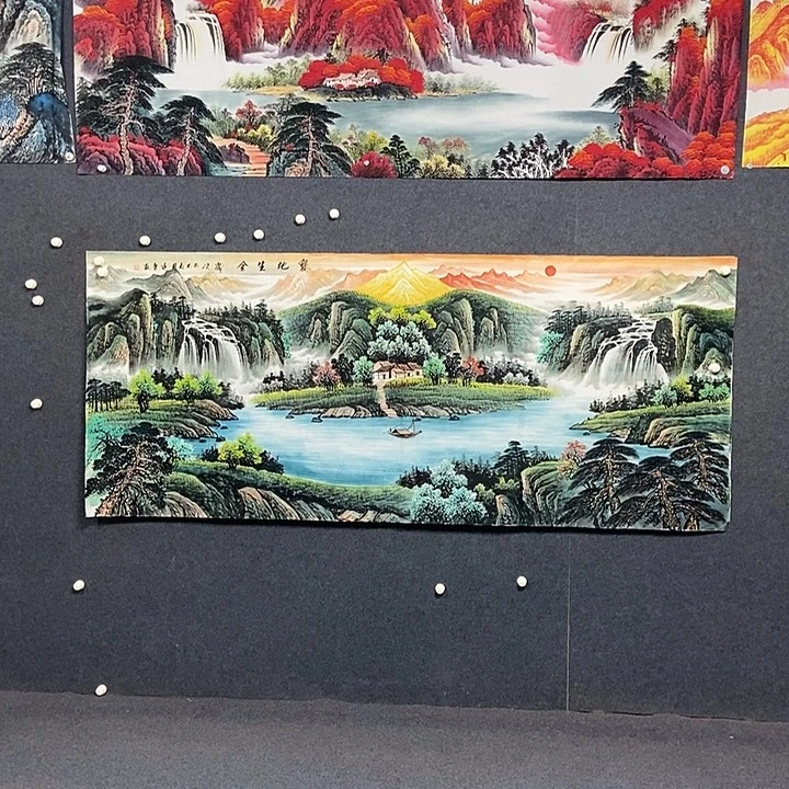 国画小八尺山水一幅