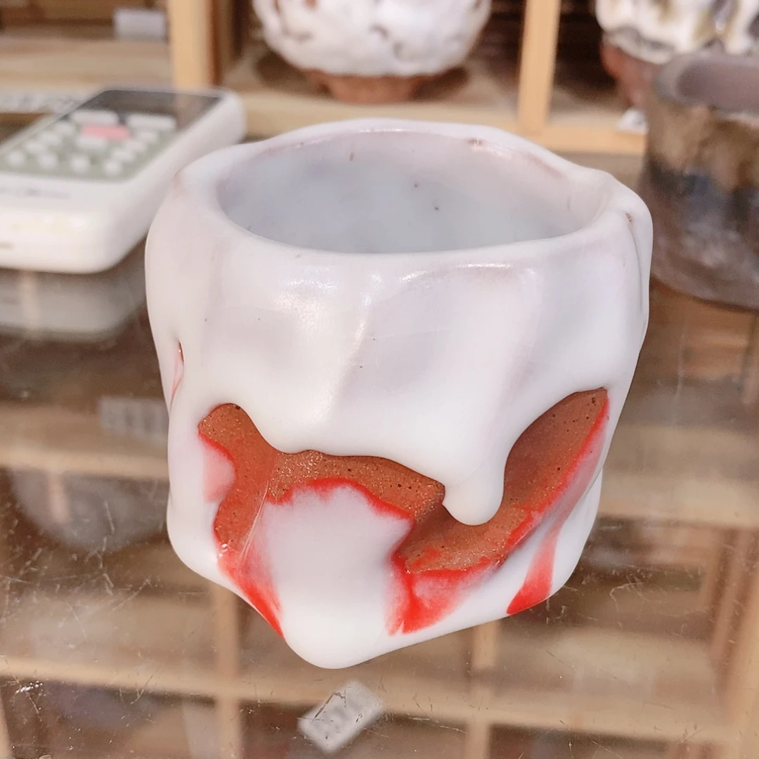粗陶志野柴烧茶具