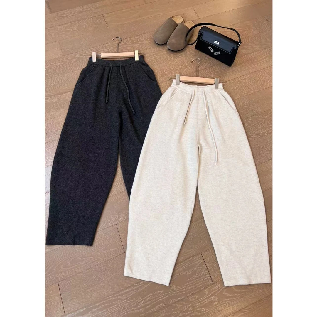 收裤脚设计百搭萝卜休闲裤 2410B4462