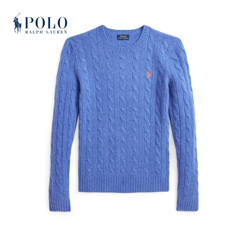 Ralph Lauren/拉夫劳伦女装 经典款女士修身版绞花编结针织毛衫