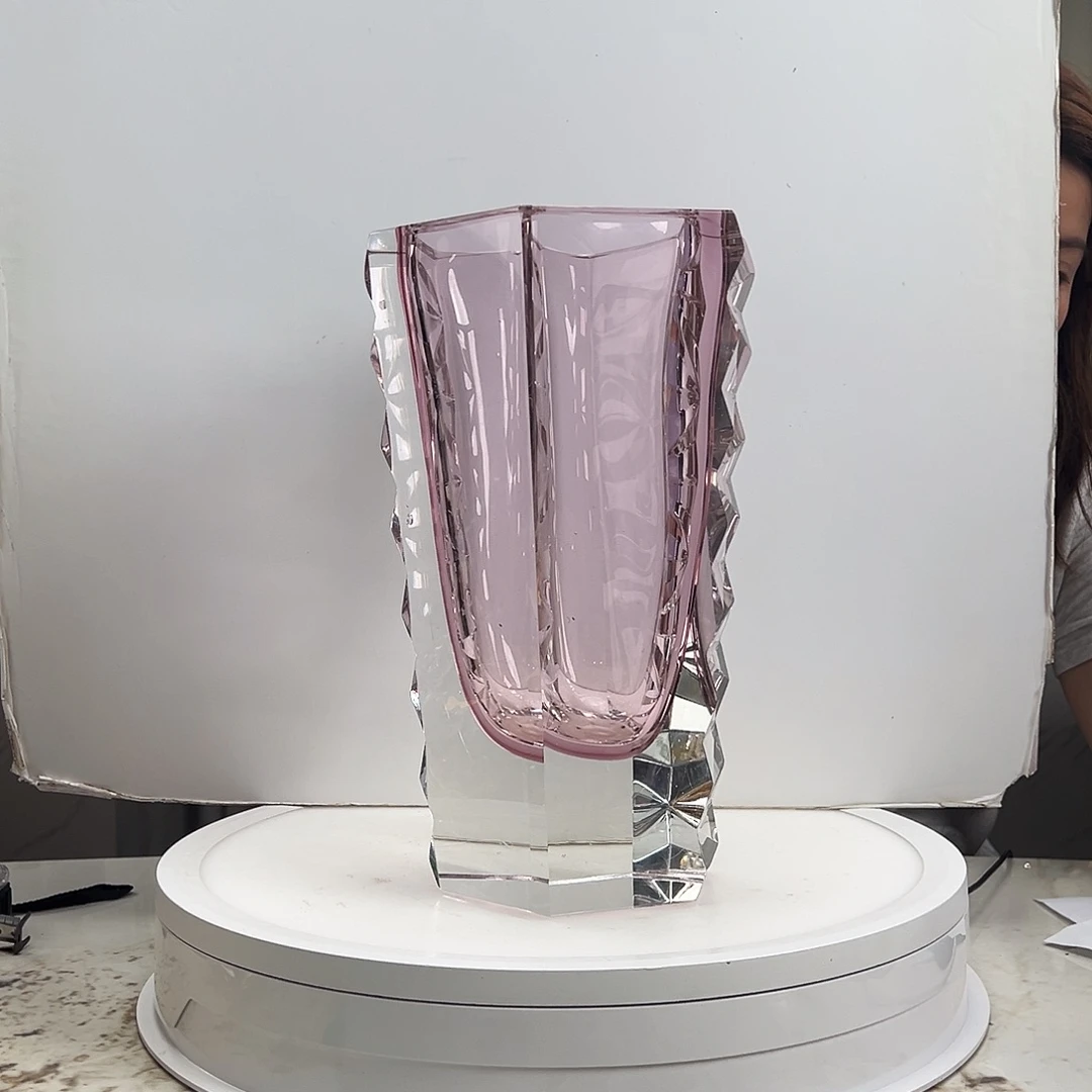 茶盏琉璃水晶花瓶