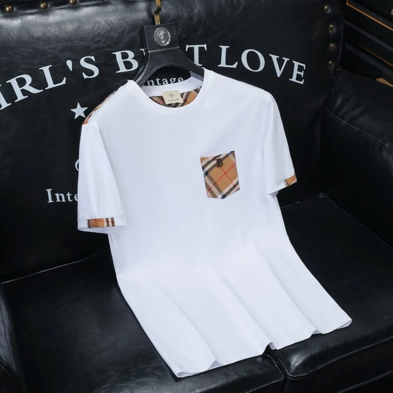 尼皮怀恩夏季新款丝光棉男潮流短袖T恤体恤修身帅气时尚高端百搭