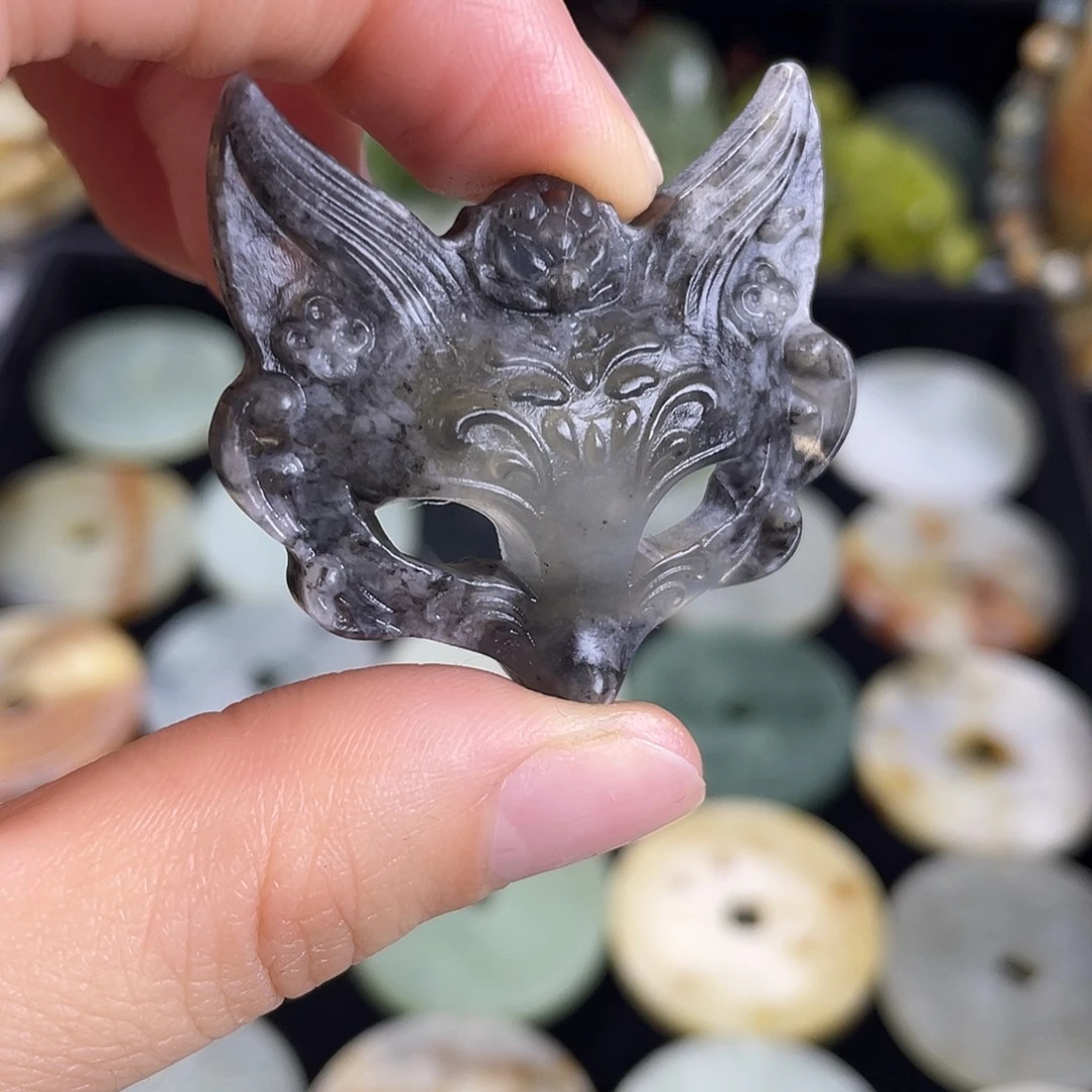蛇纹石玉合金颈饰吊坠两单起飞