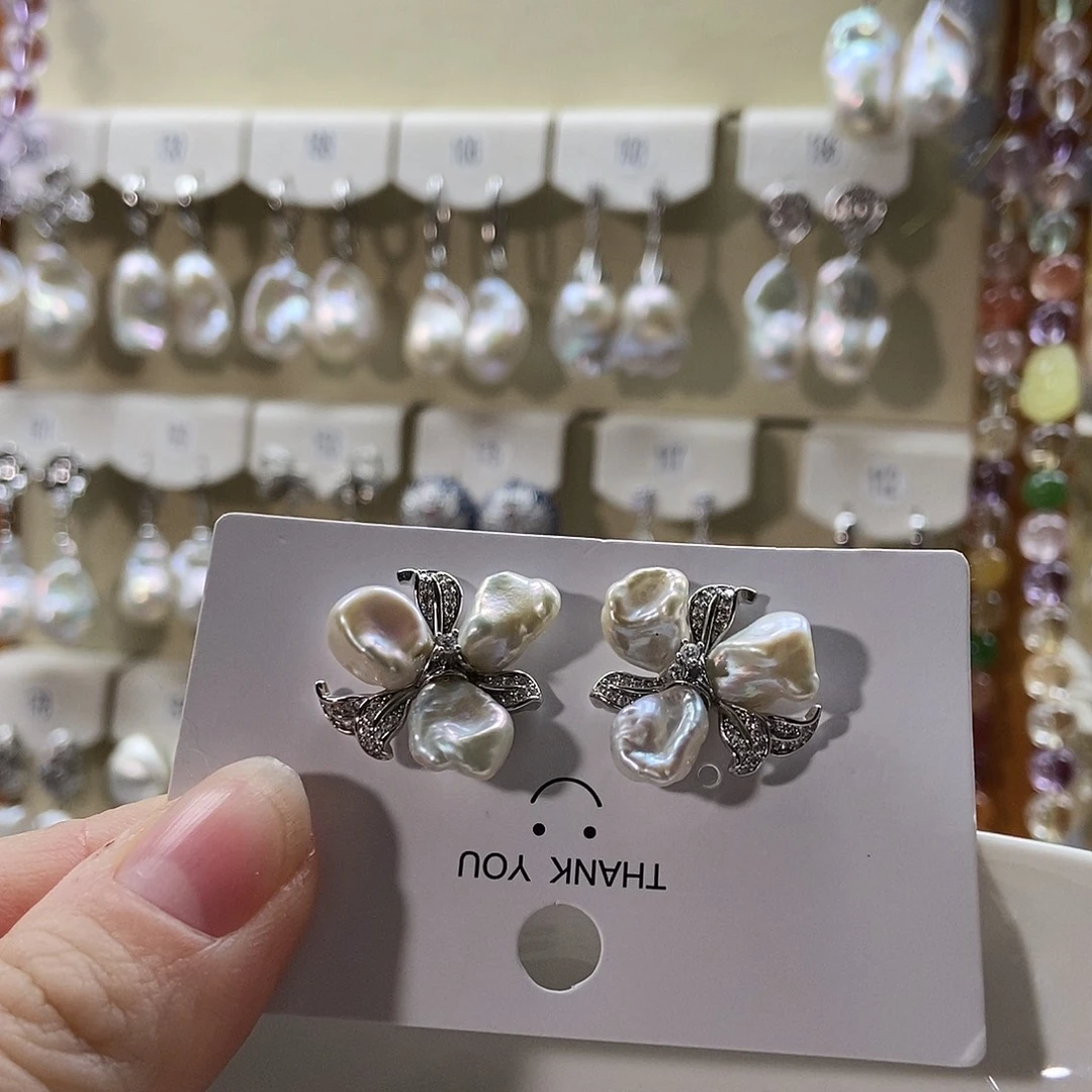 颈饰合金淡水珍珠特价耳饰4504