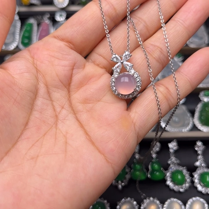 玛瑙/玉髓颈饰合金