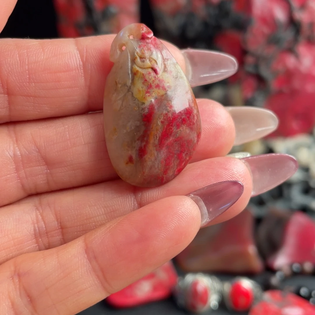 昌化鸡血石昌化鸡血石挂件