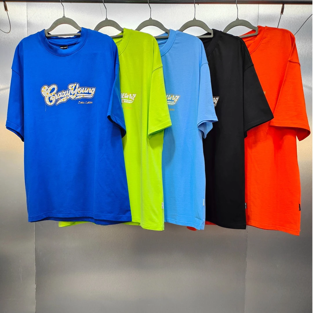 S05-20916-CRA夏季正面潮流字母印花时尚圆领T半袖