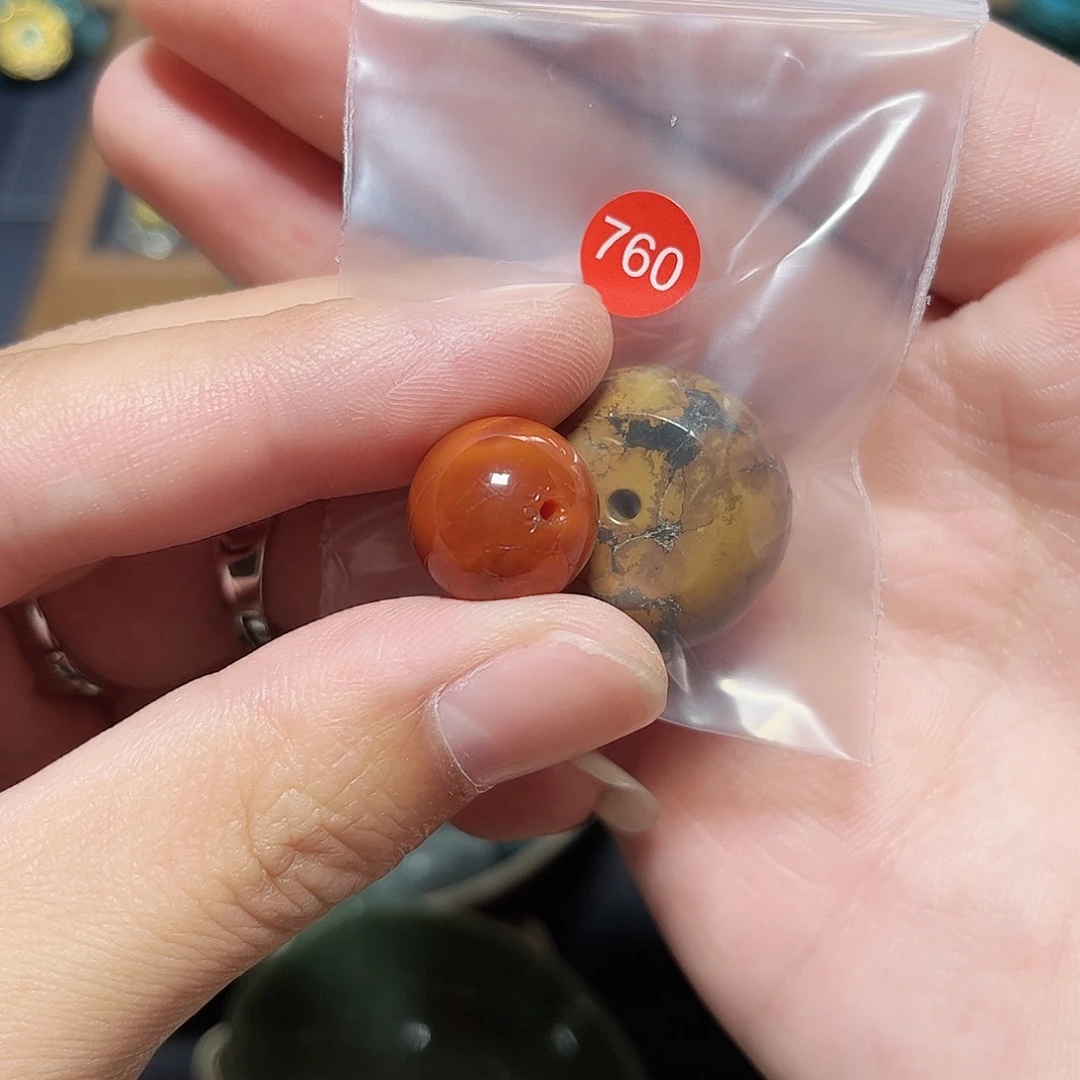 随***性未镶嵌圆珠桶珠老型手串！！玛瑙/玉髓