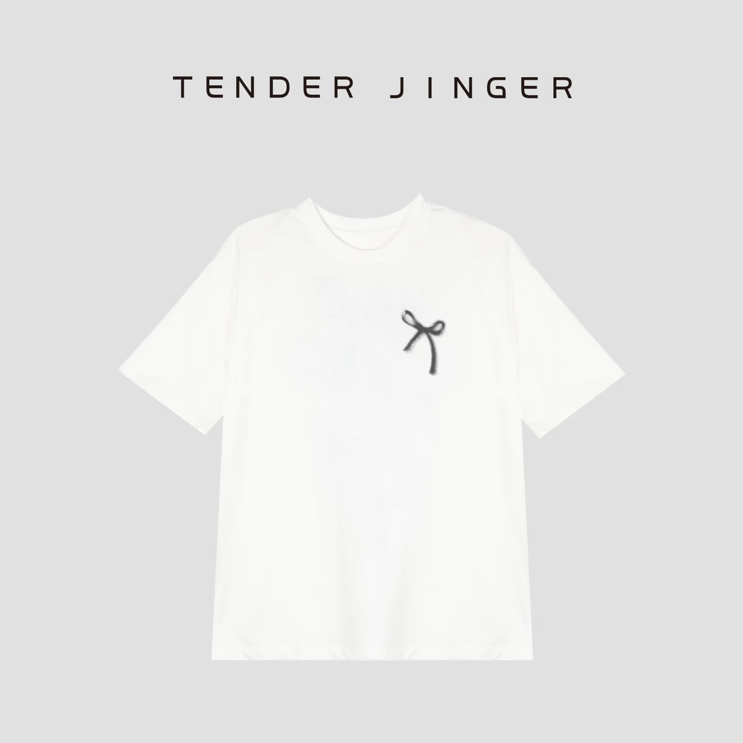 Tender Jinger纯棉涂鸦短袖T恤 T52HMD30114