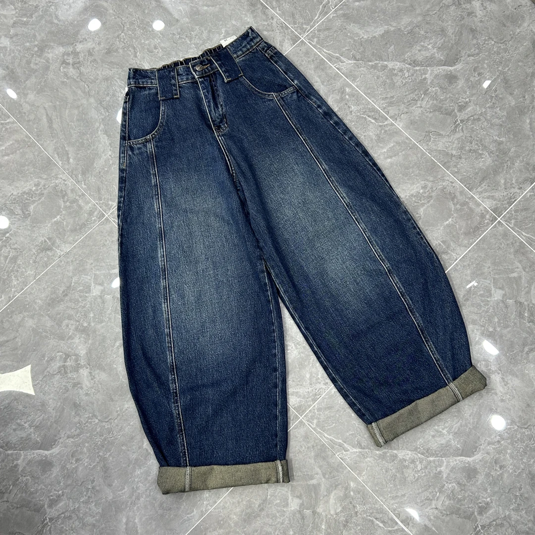 【芸姐】A5113品牌订单高品质显瘦可九分可长裤百搭弯刀裤