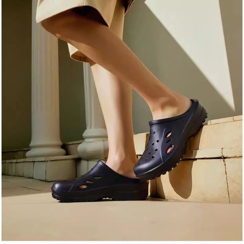 瑕疵清仓！大小脚！夏季男女软底包头拖鞋防滑耐磨运动拖鞋洞洞鞋