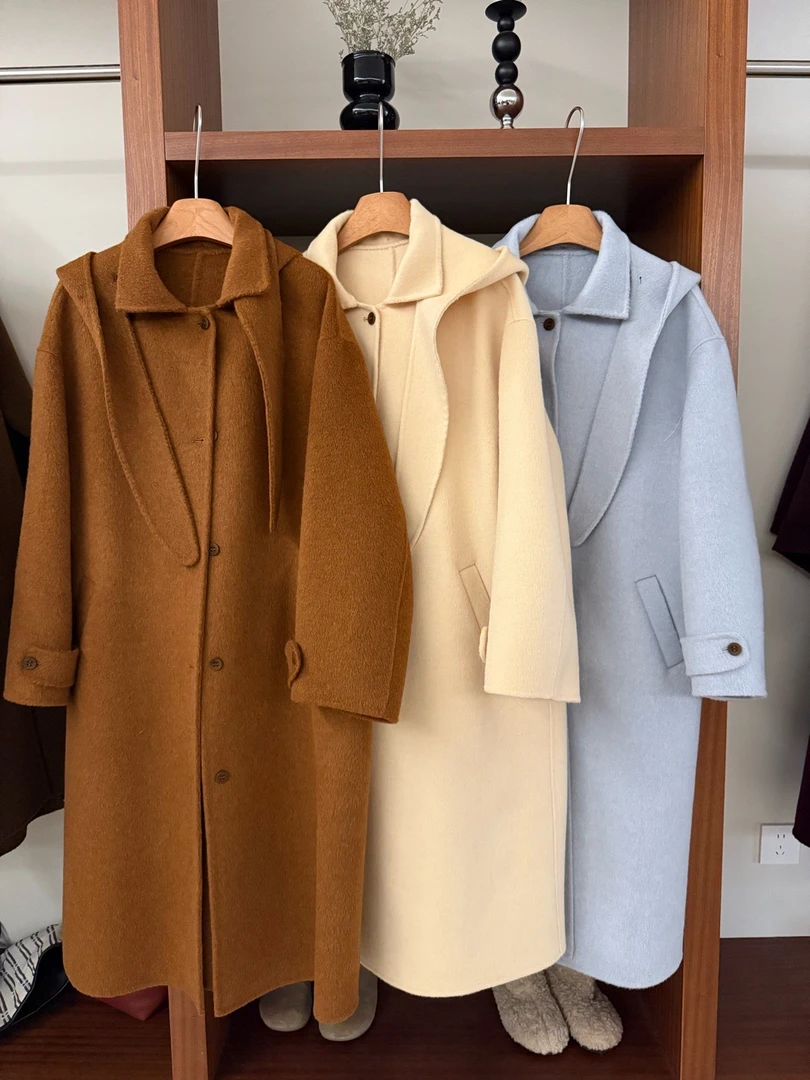《反季清货专柜品质》100％超细羊毛大衣韩系风长款合集外套