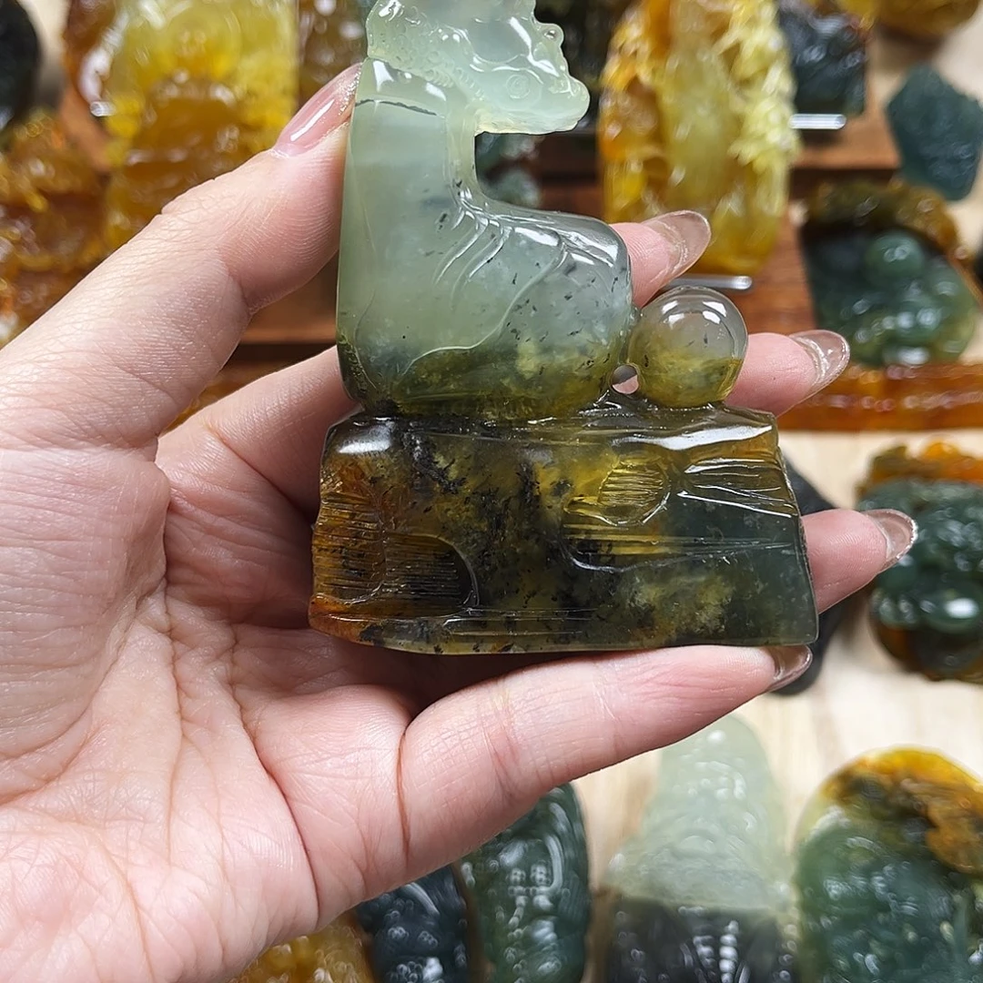 未镶嵌蛇纹石玉颈饰