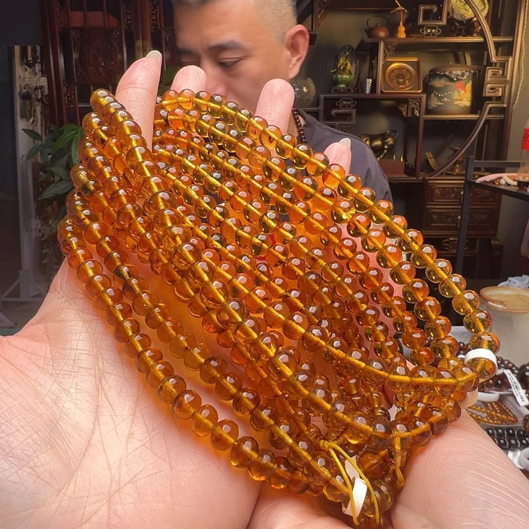 琥珀未镶嵌裸石抚顺琥珀20571七多样性发其一