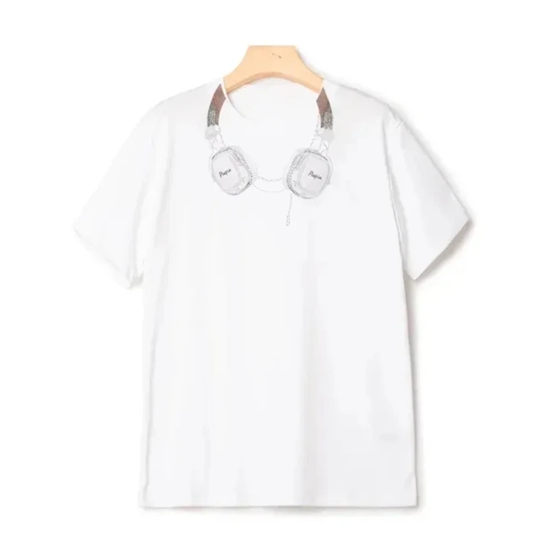 【李美丽专属】趣味耳机印花T恤TX22561