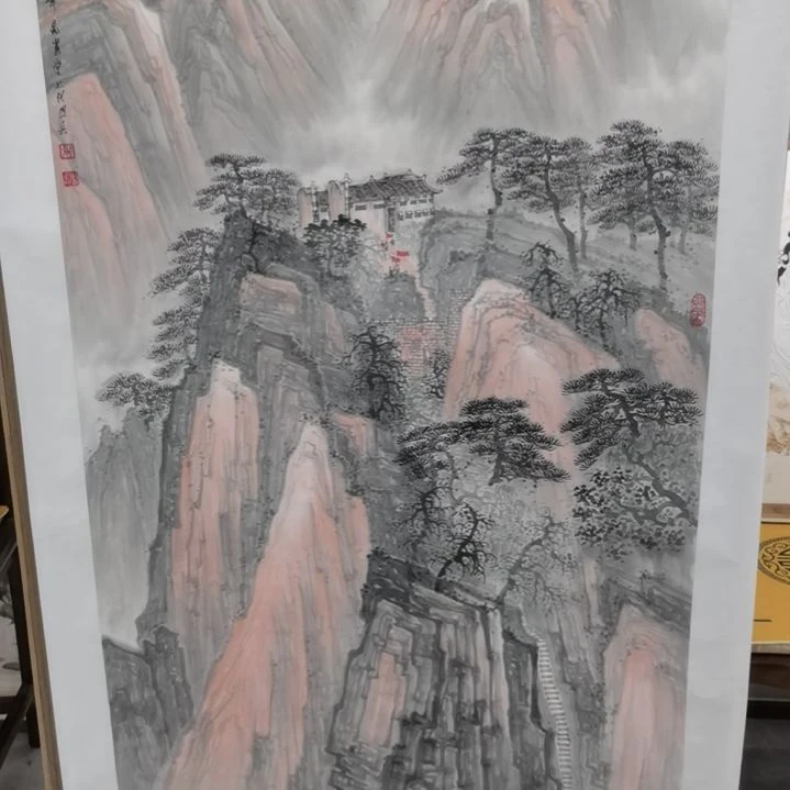 国画照兵老师山水画