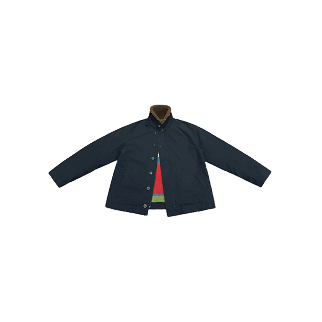 【大圈】复古做旧毛领甲板夹克外套立毛领棉服 YQC000019