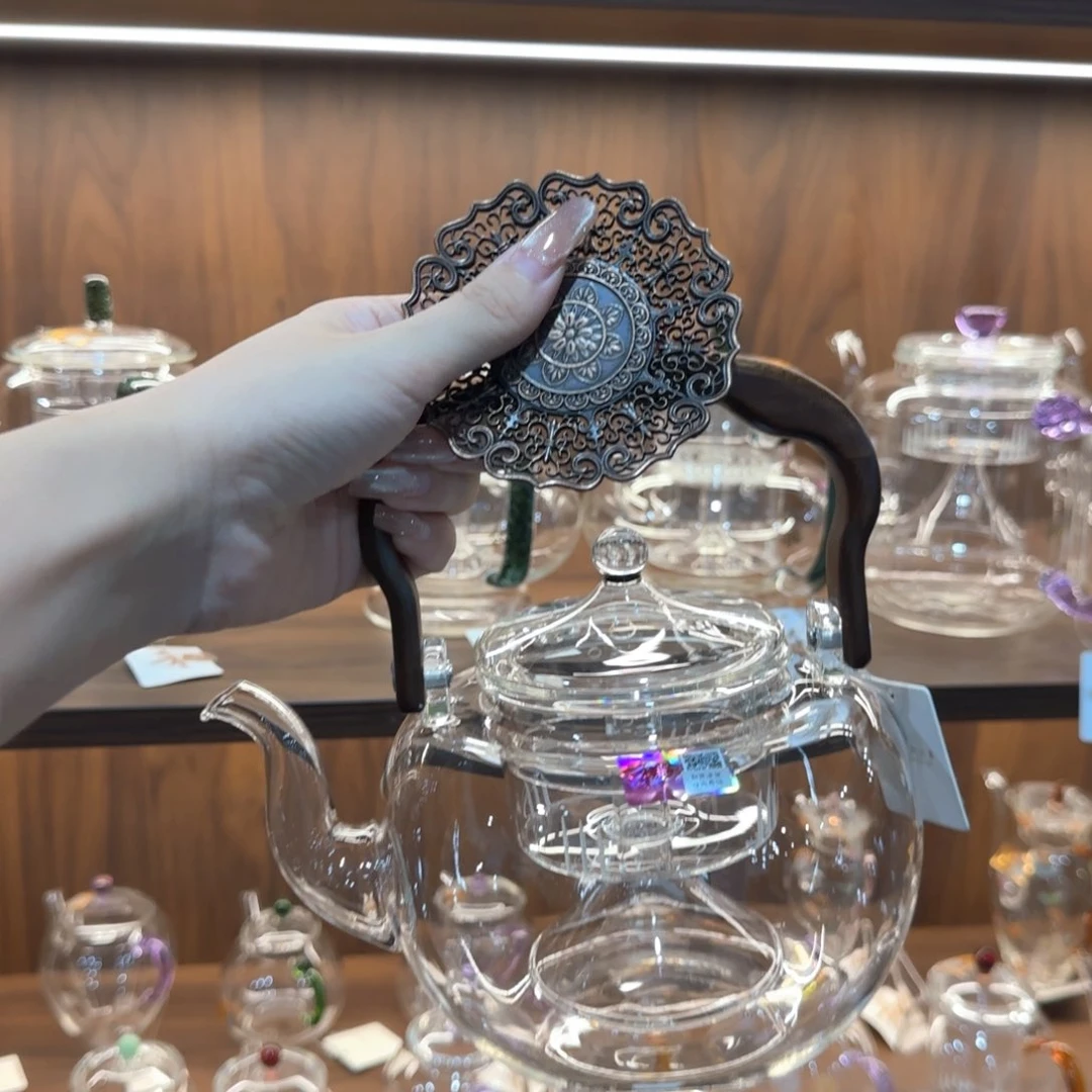 禾器山雅壶双内胆透明色➕杯托1