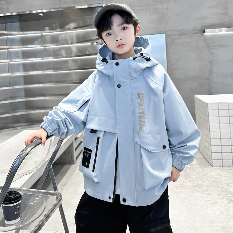 男童春秋款工装外套2025新款中大童酷帅春装网红潮【A5129