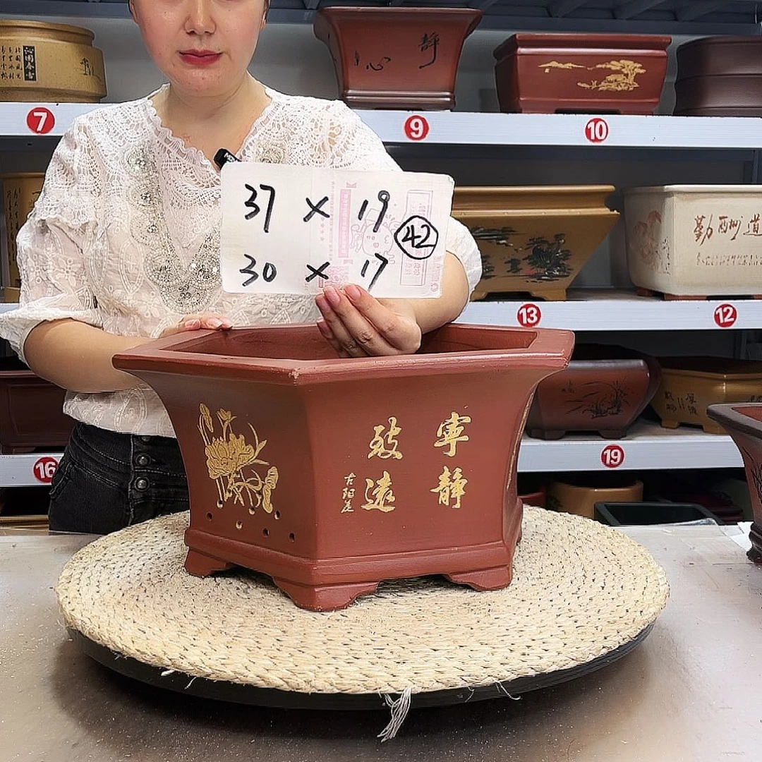 紫砂花盆紫砂花盆