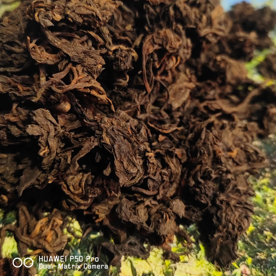 2018年正气塘古树熟茶 小框发酵捏制成500克普洱茶熟茶头