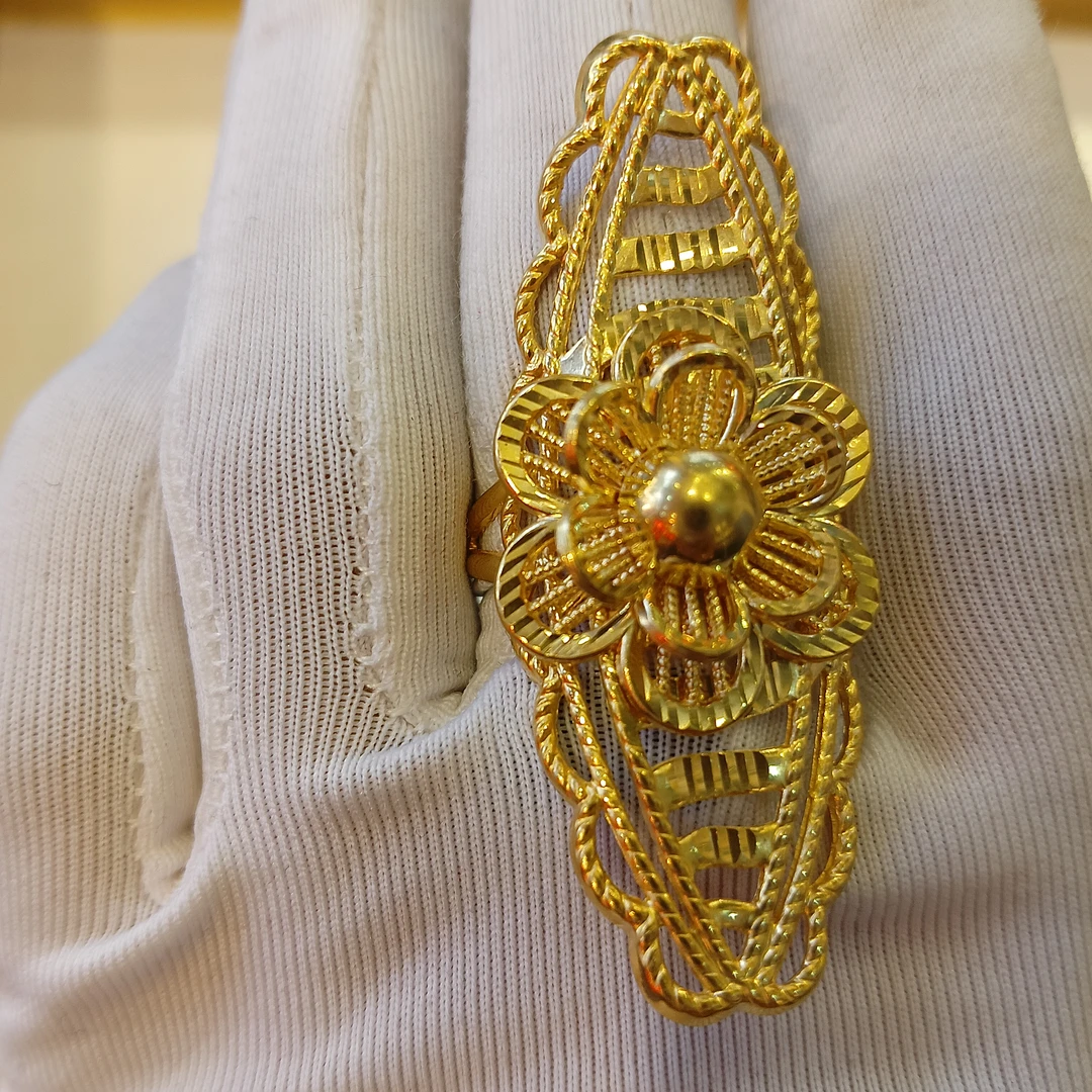 合金戒指 قاپلىما ئالتۇن ئۈزۈك ئالتۇن 0.22گىرام كۆمۈش 4.00