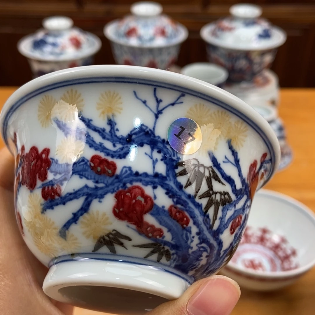 手绘现代茶具非古董