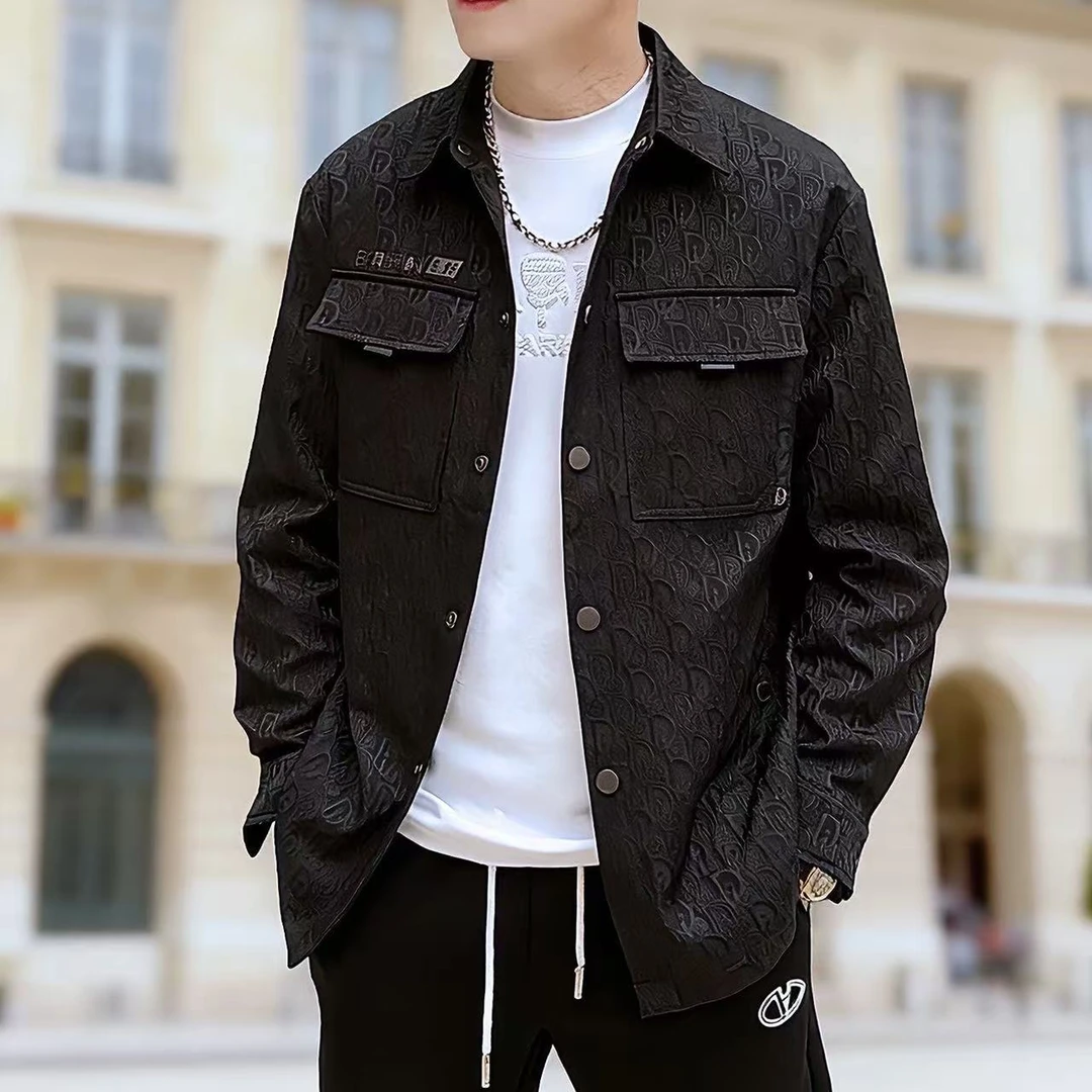 欧品男士秋季新品个性潮流外套时尚高端潮流休闲外套  8113X