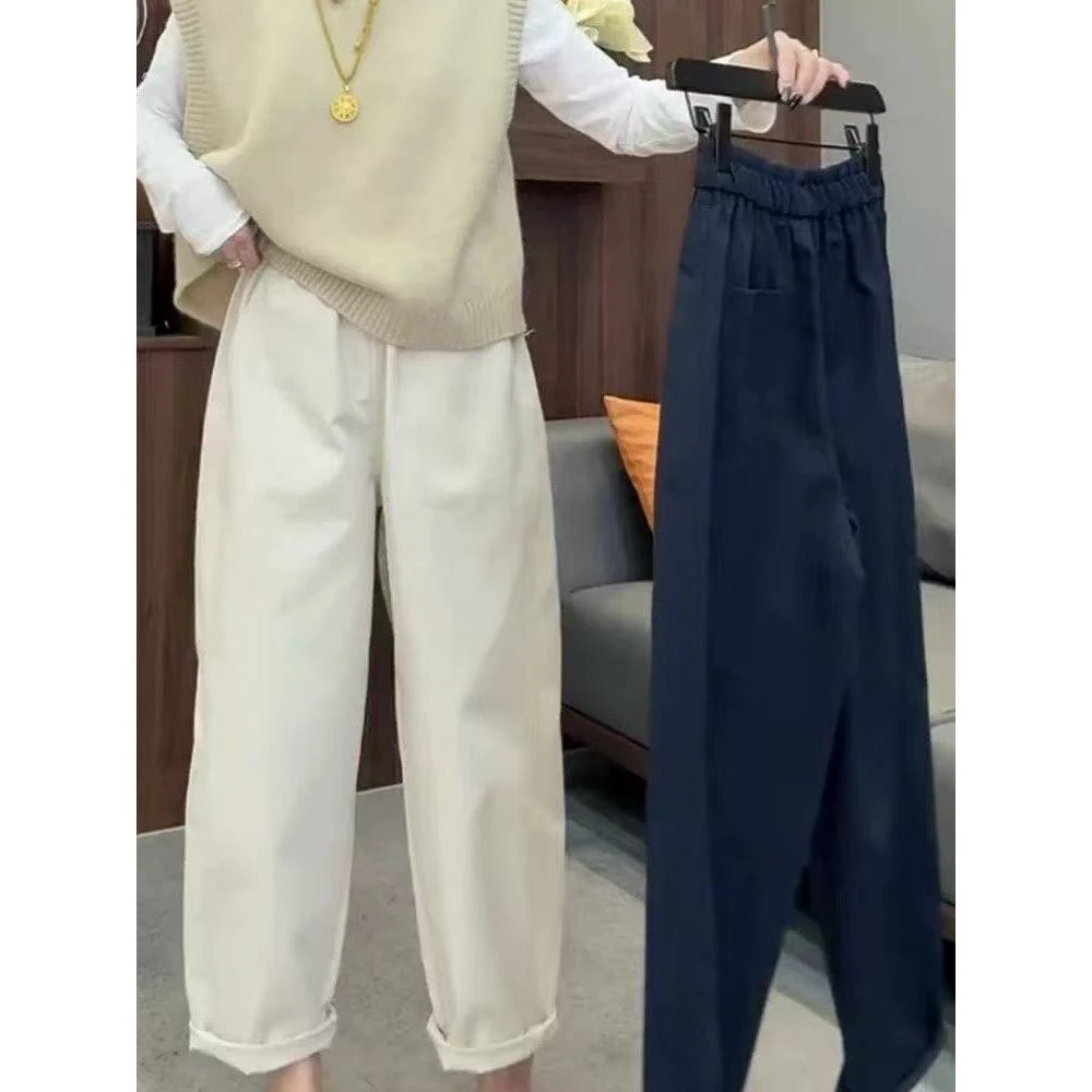 季公子2025早秋休闲百搭宽松八分奶奶裤2550