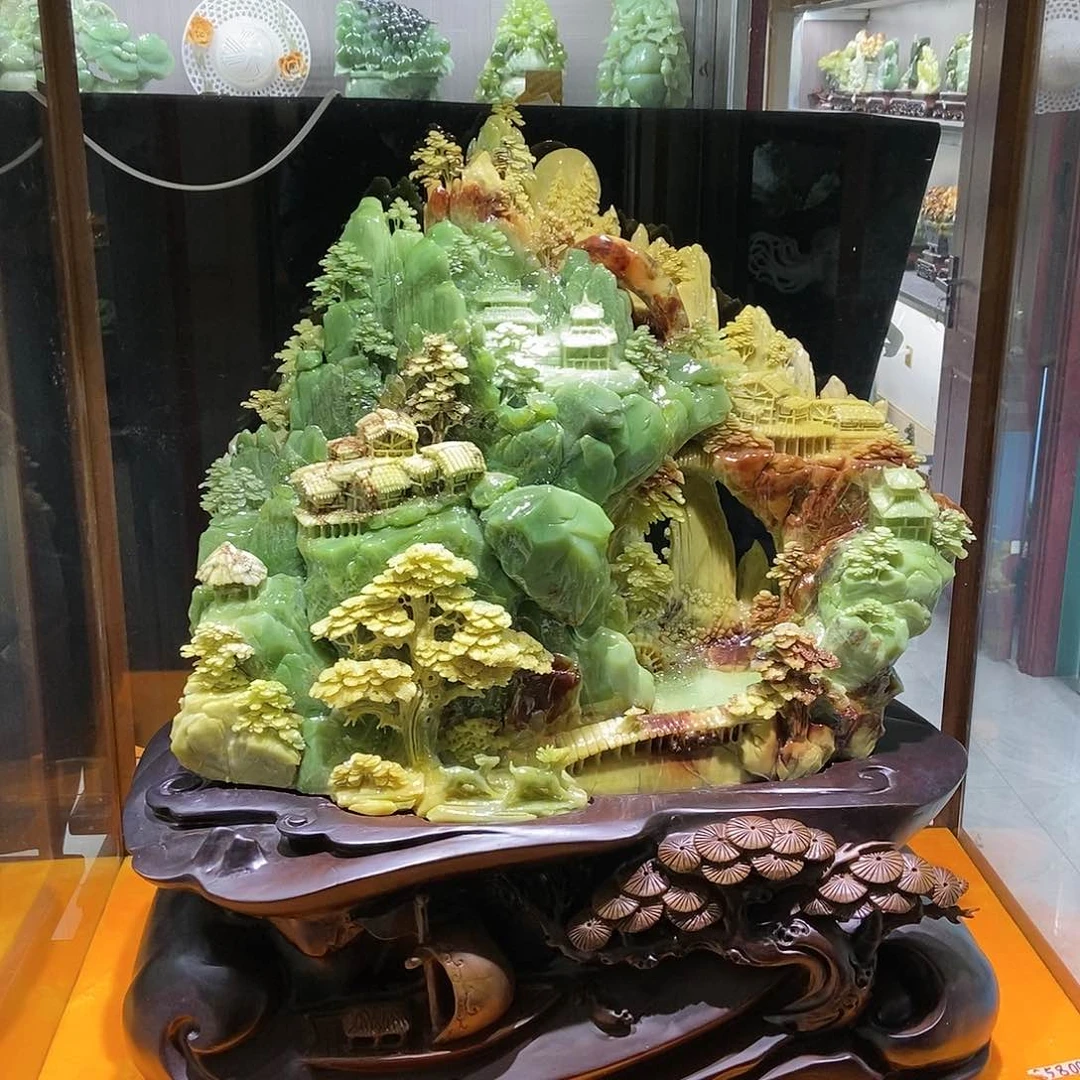 【闪购商品】未镶嵌蛇纹石玉家居摆件