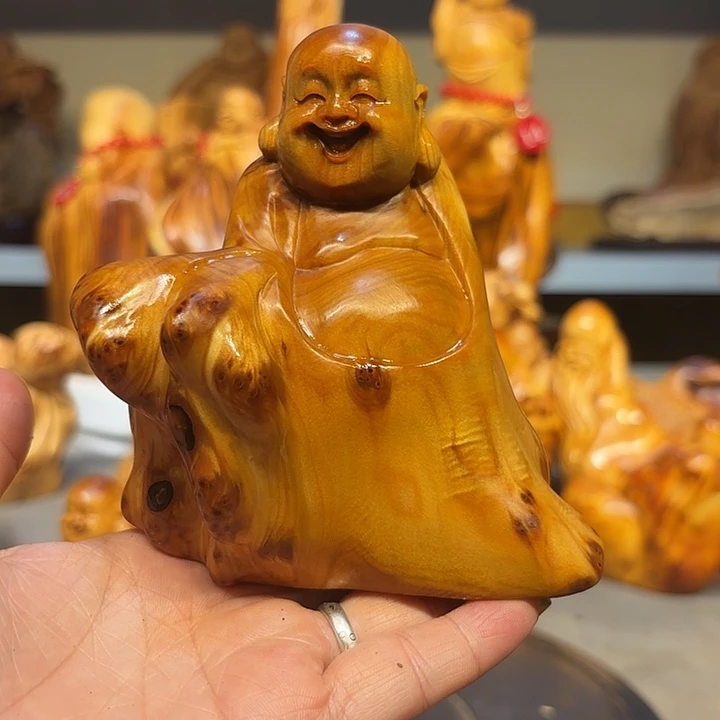 柏木太行崖柏弥勒佛留疤