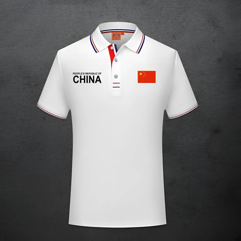 中国国家队服T恤运动翻领POLO衫男女宽松短袖薄款教练训练服定制