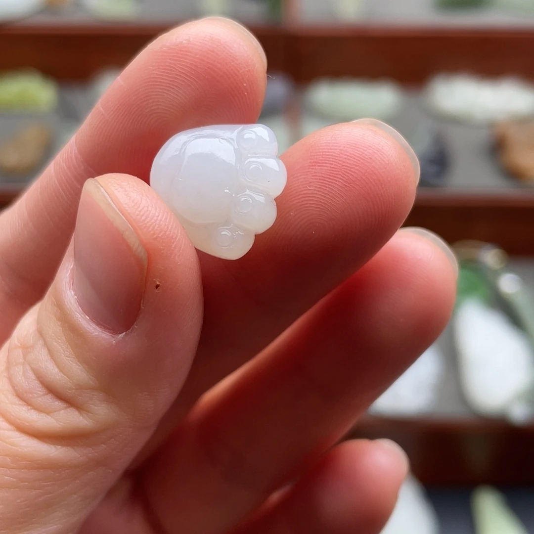 和田玉未镶嵌颈饰猫爪配饰