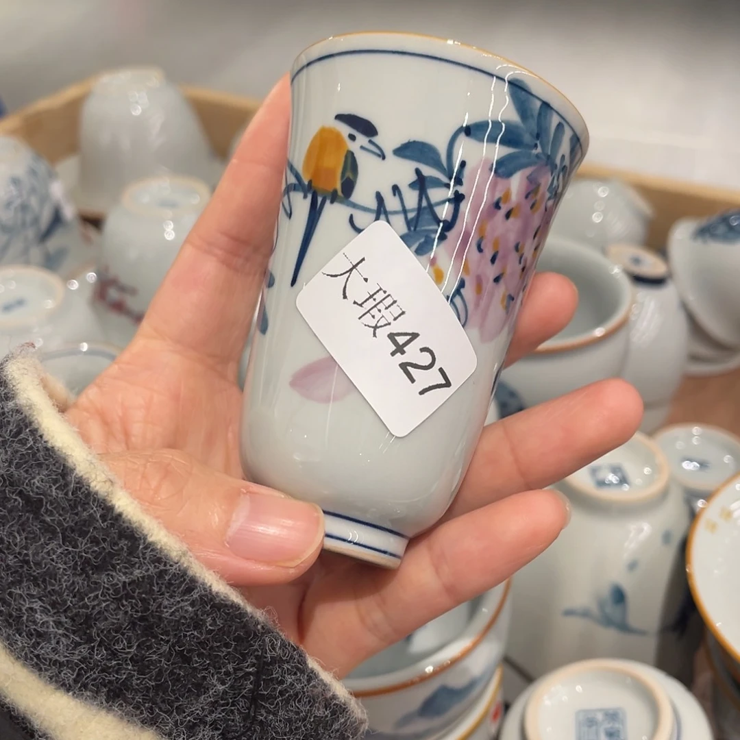 有瑕釉下彩纯手绘