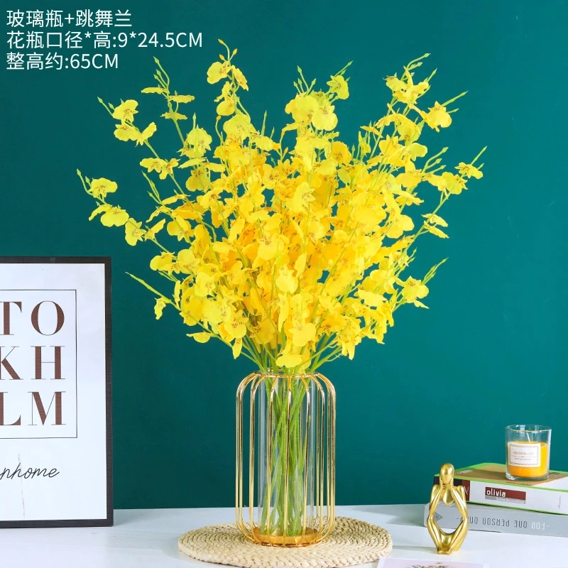 跳舞兰假花仿真花摆件