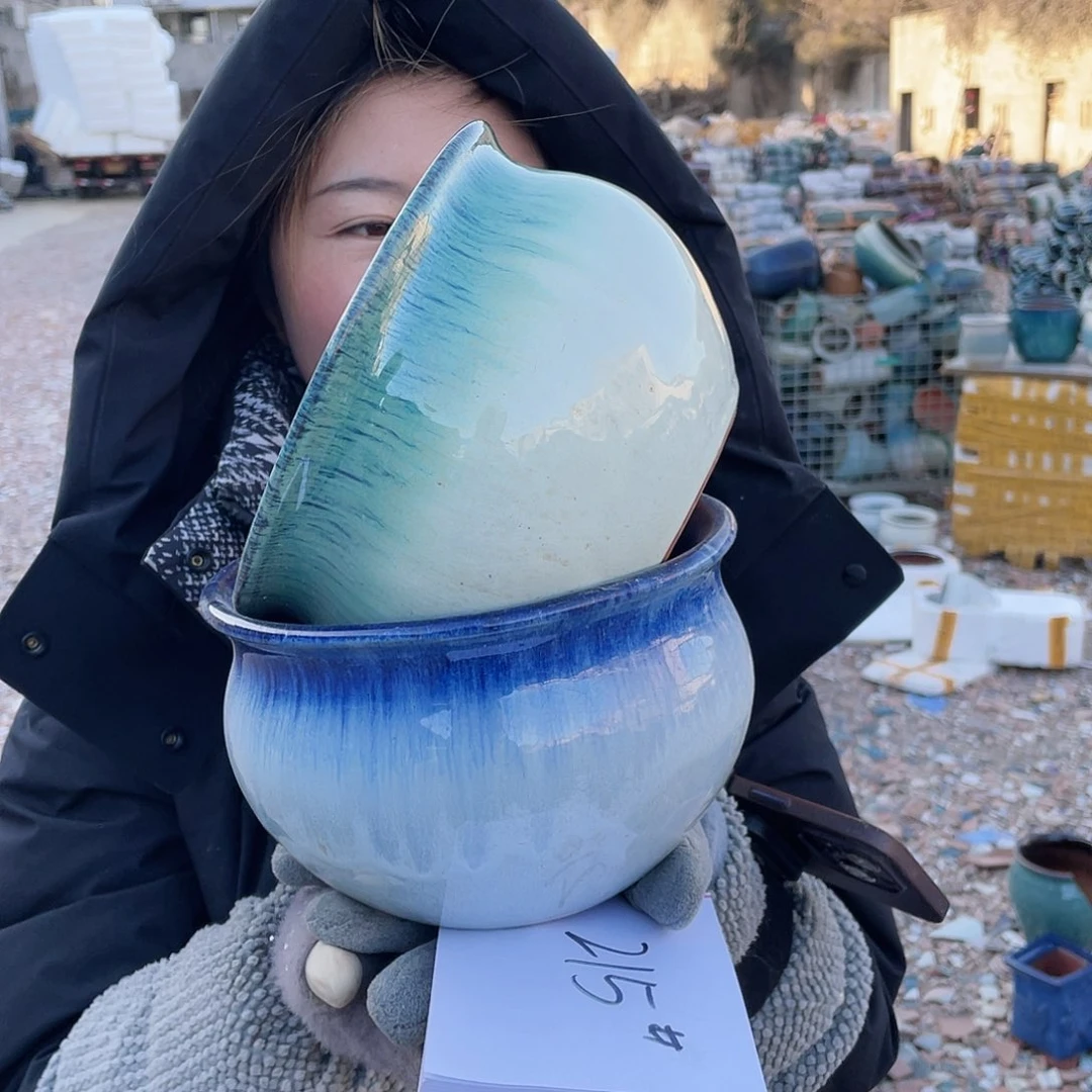 红陶王嫂花盆0115-215